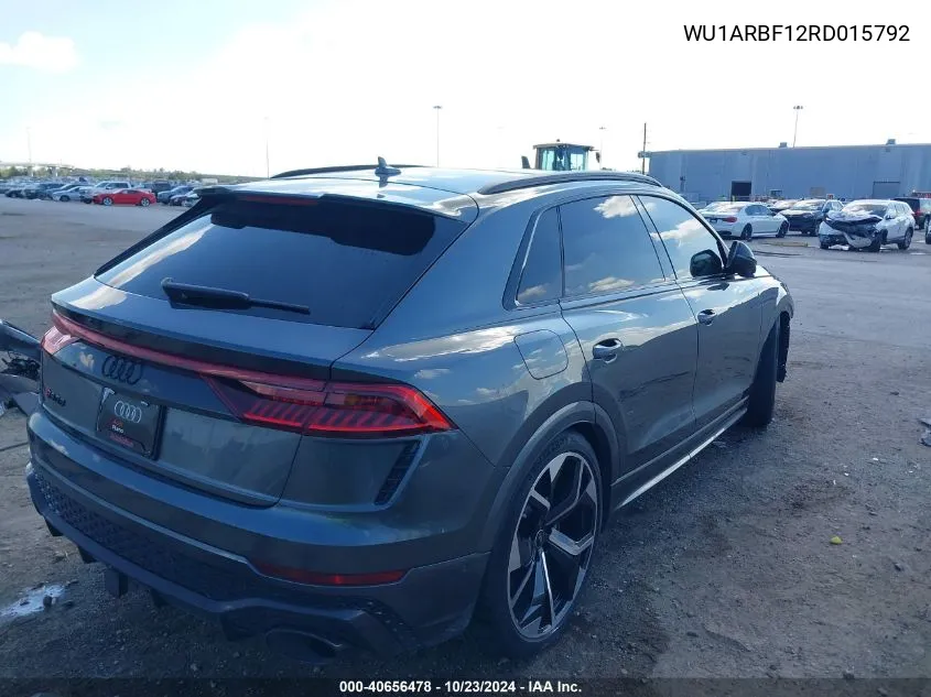 2024 Audi Rs Q8 Tfsi Quattro Tiptronic VIN: WU1ARBF12RD015792 Lot: 40656478