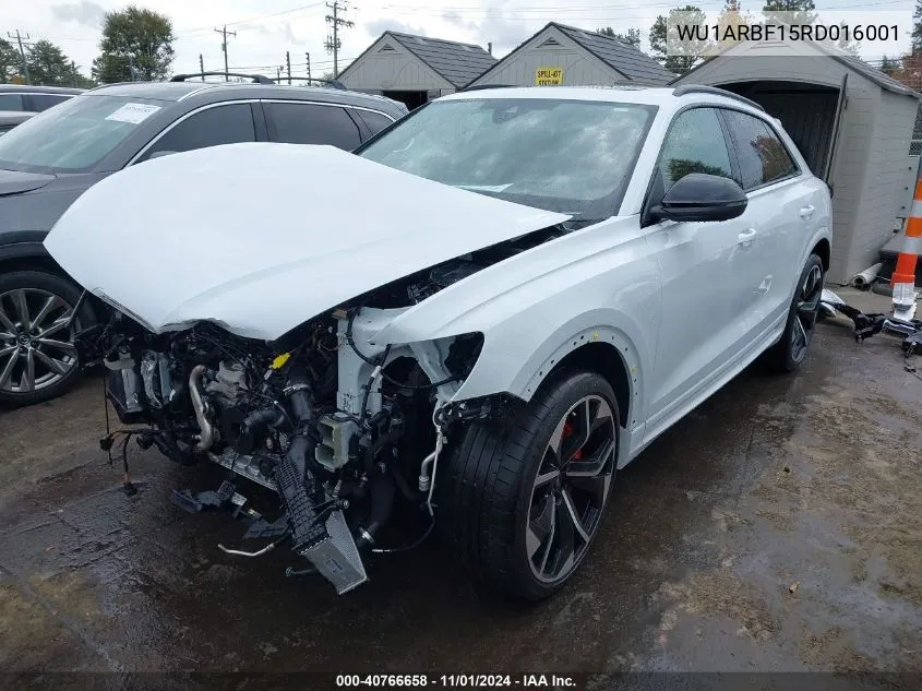 2024 Audi Rs Q8 Tfsi Quattro Tiptronic VIN: WU1ARBF15RD016001 Lot: 40766658