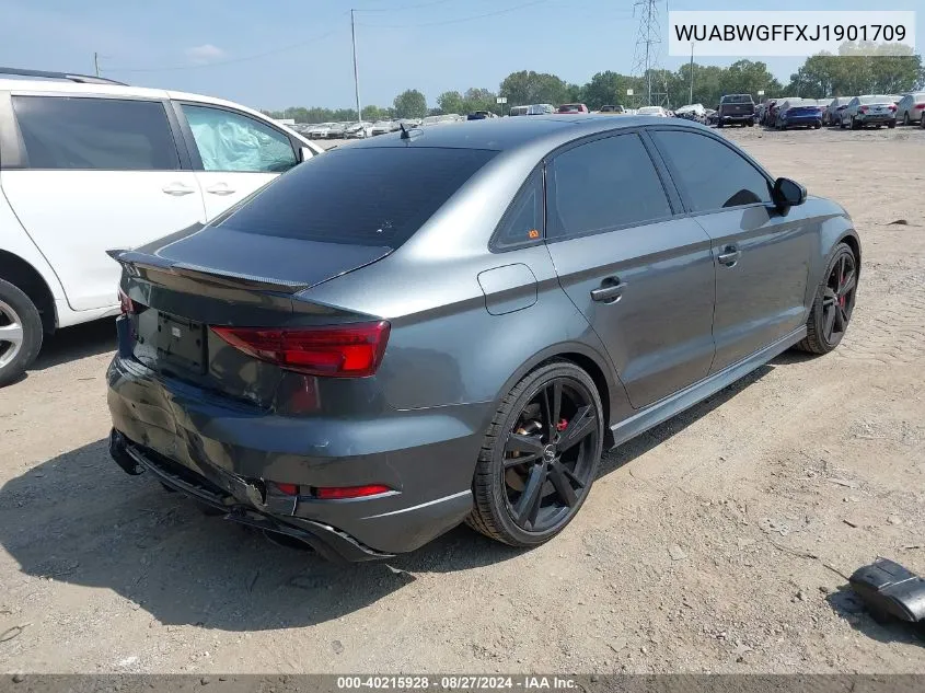 2018 Audi Rs 3 2.5T VIN: WUABWGFFXJ1901709 Lot: 40215928