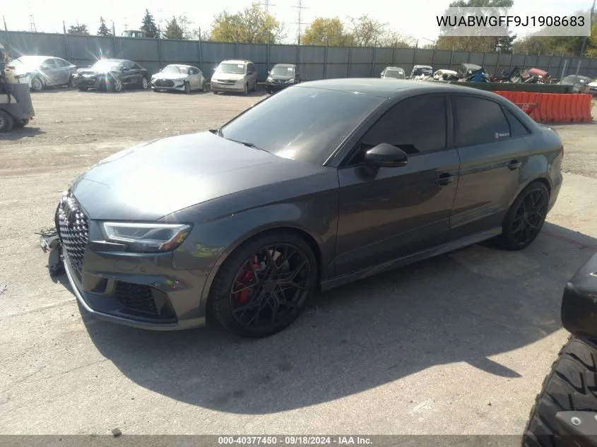 2018 Audi Rs 3 2.5T VIN: WUABWGFF9J1908683 Lot: 40377450