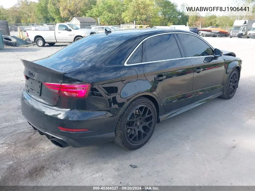 WUABWGFF8J1906441 2018 Audi Rs 3 2.5T