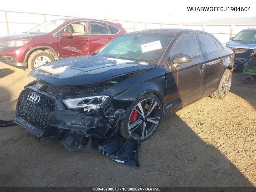 WUABWGFF0J1904604 2018 Audi Rs 3 2.5T