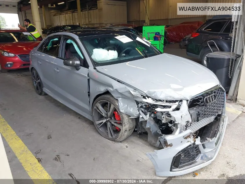 WUABWGFFXLA904533 2020 Audi Rs 3 Tfsi Quattro S Tronic