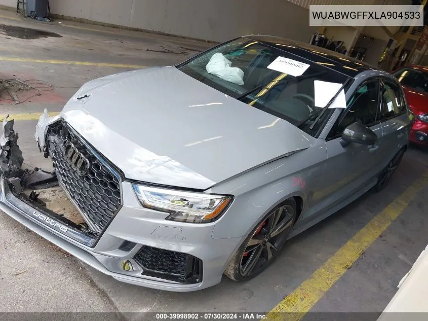 WUABWGFFXLA904533 2020 Audi Rs 3 Tfsi Quattro S Tronic