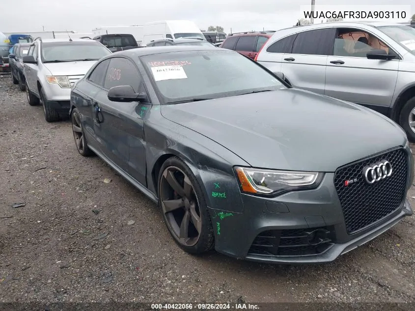 2013 Audi Rs 5 VIN: WUAC6AFR3DA903110 Lot: 40422056