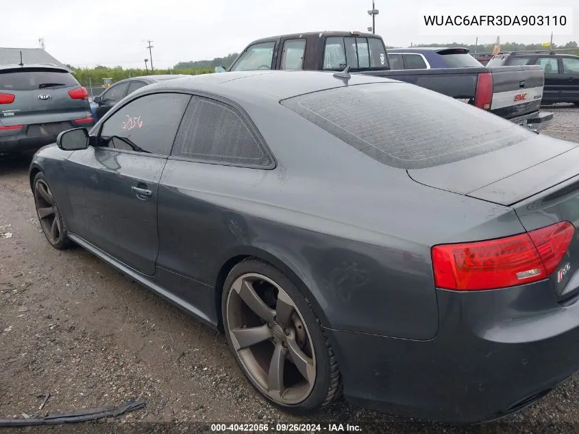 2013 Audi Rs 5 VIN: WUAC6AFR3DA903110 Lot: 40422056