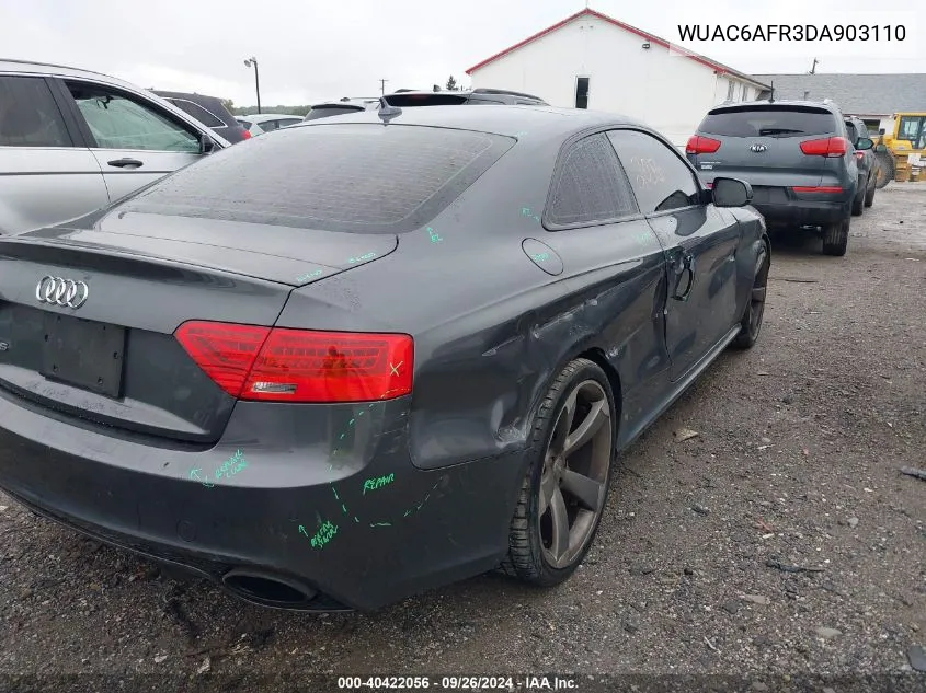 2013 Audi Rs 5 VIN: WUAC6AFR3DA903110 Lot: 40422056