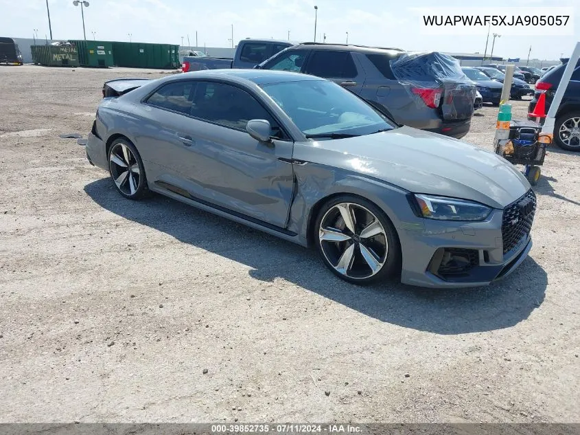 WUAPWAF5XJA905057 2018 Audi Rs 5 2.9T