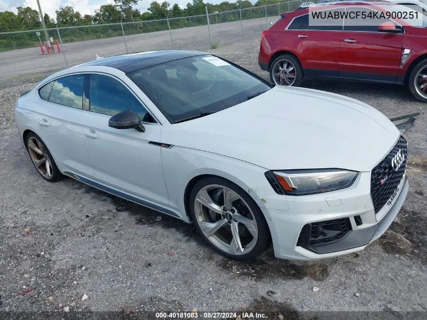 2019 Audi Rs 5 2.9T VIN: WUABWCF54KA900251 Lot: 40181083