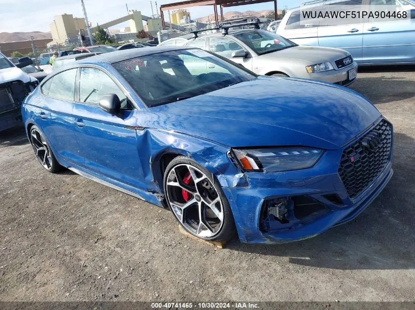 2023 Audi Rs 5 Sportback Tfsi Quattro Tiptronic VIN: WUAAWCF51PA904468 Lot: 40741465