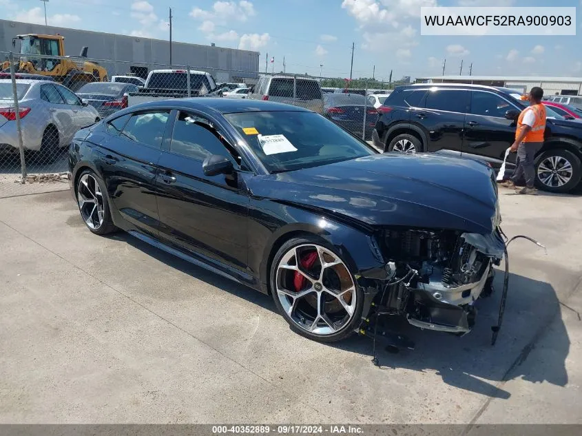 2024 Audi Rs 5 Sportback Tfsi Quattro Tiptronic VIN: WUAAWCF52RA900903 Lot: 40352889