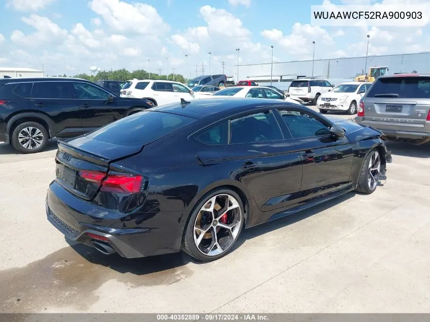 2024 Audi Rs 5 Sportback Tfsi Quattro Tiptronic VIN: WUAAWCF52RA900903 Lot: 40352889