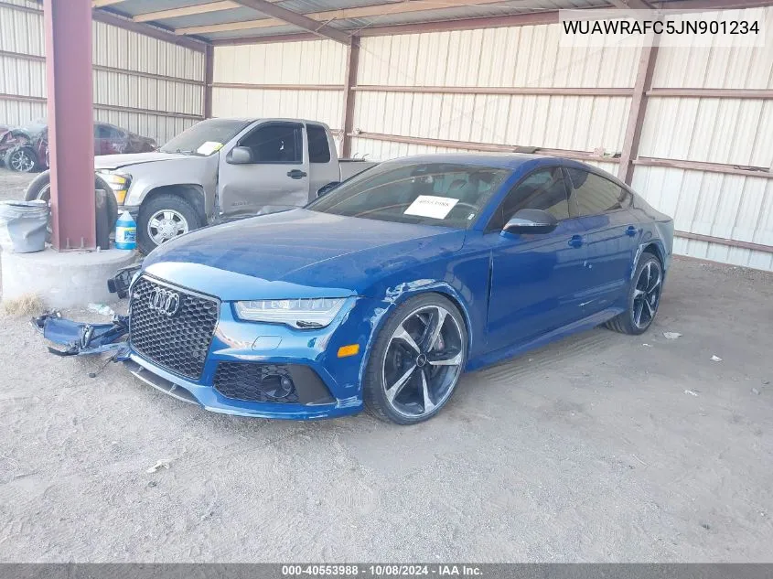 2018 Audi Rs 7 4.0T Performance VIN: WUAWRAFC5JN901234 Lot: 40553988