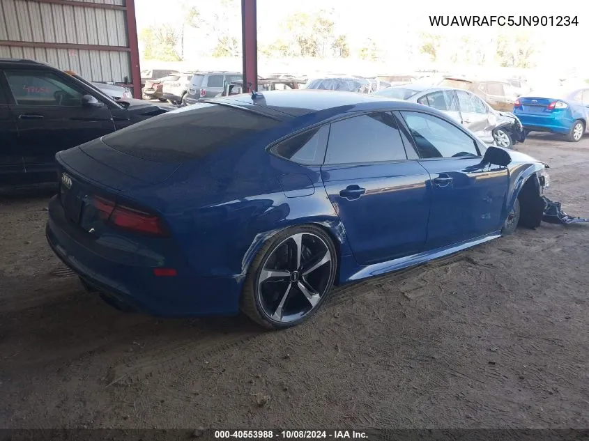 2018 Audi Rs 7 4.0T Performance VIN: WUAWRAFC5JN901234 Lot: 40553988