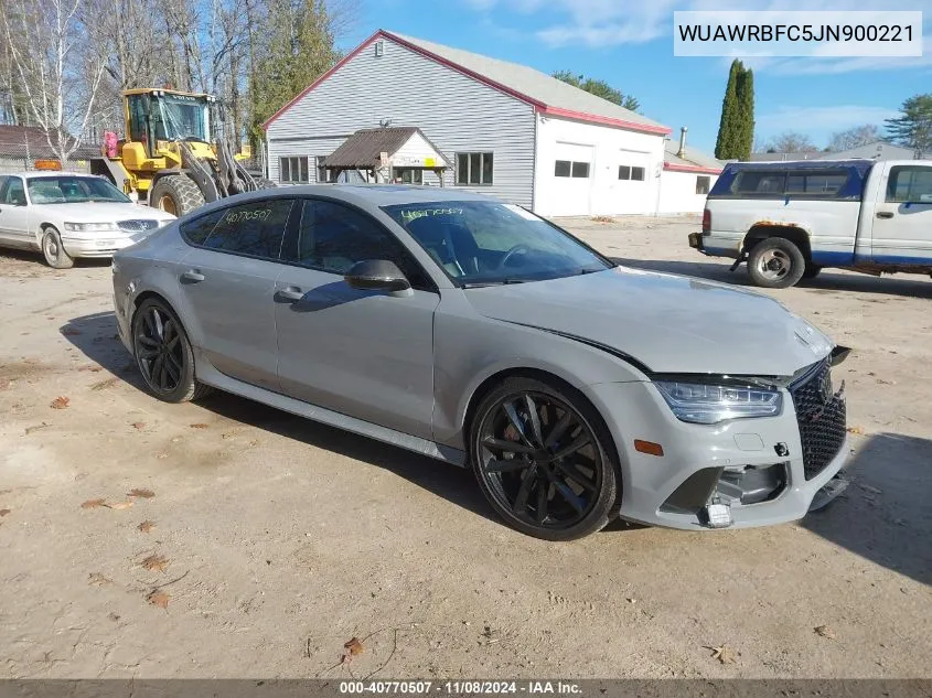 2018 Audi Rs 7 4.0T Performance VIN: WUAWRBFC5JN900221 Lot: 40770507