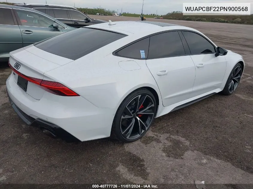 2023 Audi Rs 7 Sportback Tfsi Quattro Tiptronic VIN: WUAPCBF22PN900568 Lot: 40777726