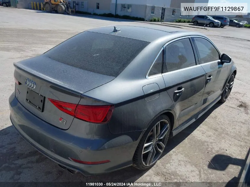 WAUFFGFF9F1129867 2015 Audi S3 Prestige