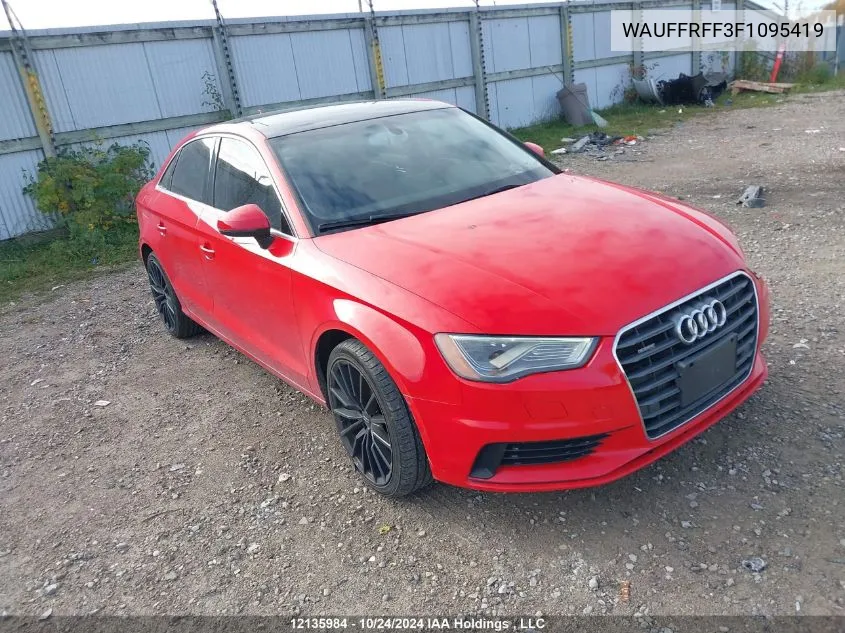 2015 Audi S3/A3 VIN: WAUFFRFF3F1095419 Lot: 12135984