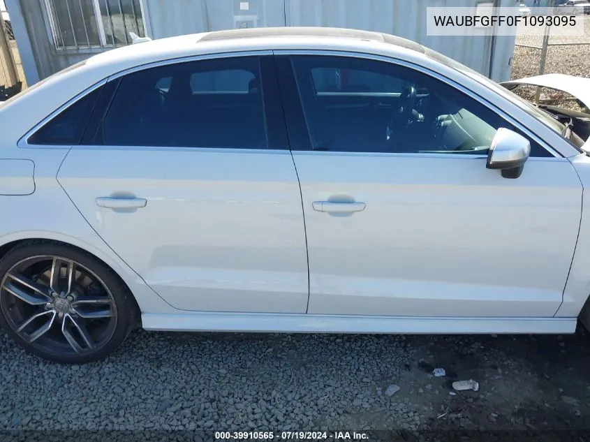 2015 Audi S3 2.0T Premium Plus VIN: WAUBFGFF0F1093095 Lot: 39910565