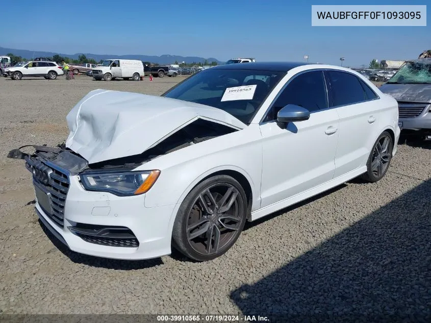 WAUBFGFF0F1093095 2015 Audi S3 2.0T Premium Plus