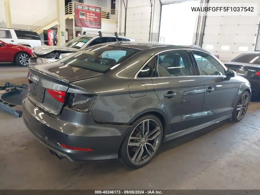 WAUBFGFF5F1037542 2015 Audi S3 Premium Plus