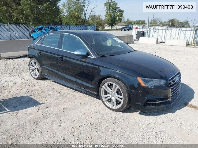 WAUFFRFF7F1090403 2015 Audi S3 2.0T Premium Plus