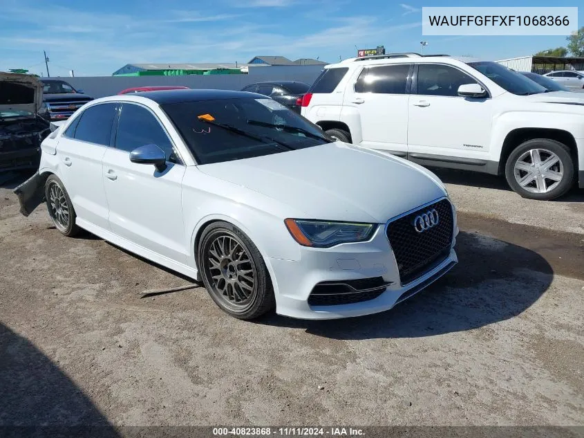 2015 Audi S3 2.0T Premium Plus VIN: WAUFFGFFXF1068366 Lot: 40823868