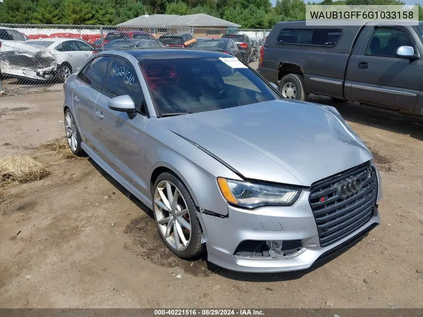 WAUB1GFF6G1033158 2016 Audi S3 2.0T Premium Plus