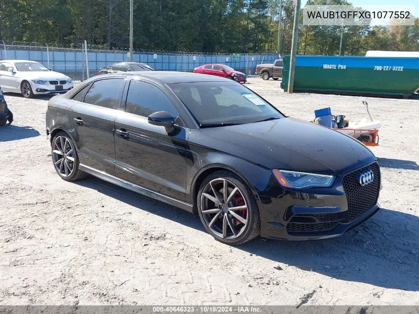 WAUB1GFFXG1077552 2016 Audi S3 2.0T Premium Plus