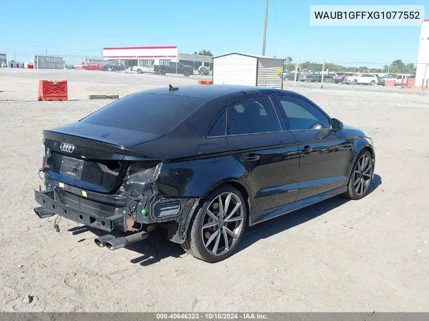 WAUB1GFFXG1077552 2016 Audi S3 2.0T Premium Plus