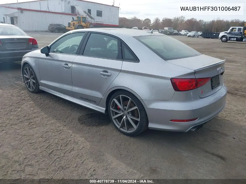 WAUB1HFF3G1006487 2016 Audi S3 2.0T Premium Plus