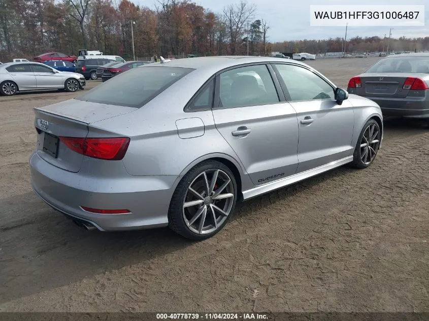 WAUB1HFF3G1006487 2016 Audi S3 2.0T Premium Plus