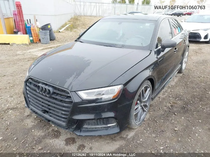 2017 Audi S3 Prestige VIN: WAUF1GFF0H1060763 Lot: 12126262