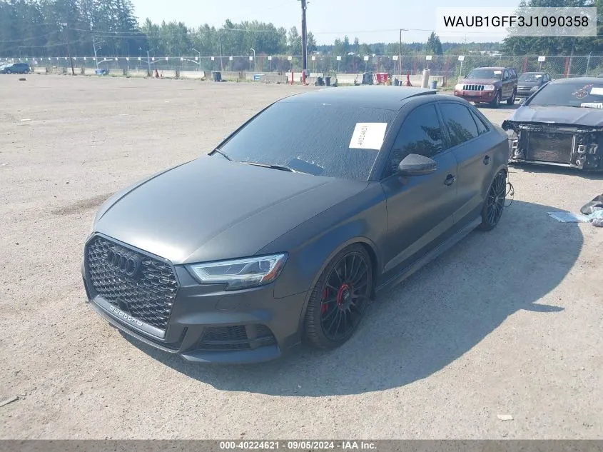 WAUB1GFF3J1090358 2018 Audi S3 Premium Plus