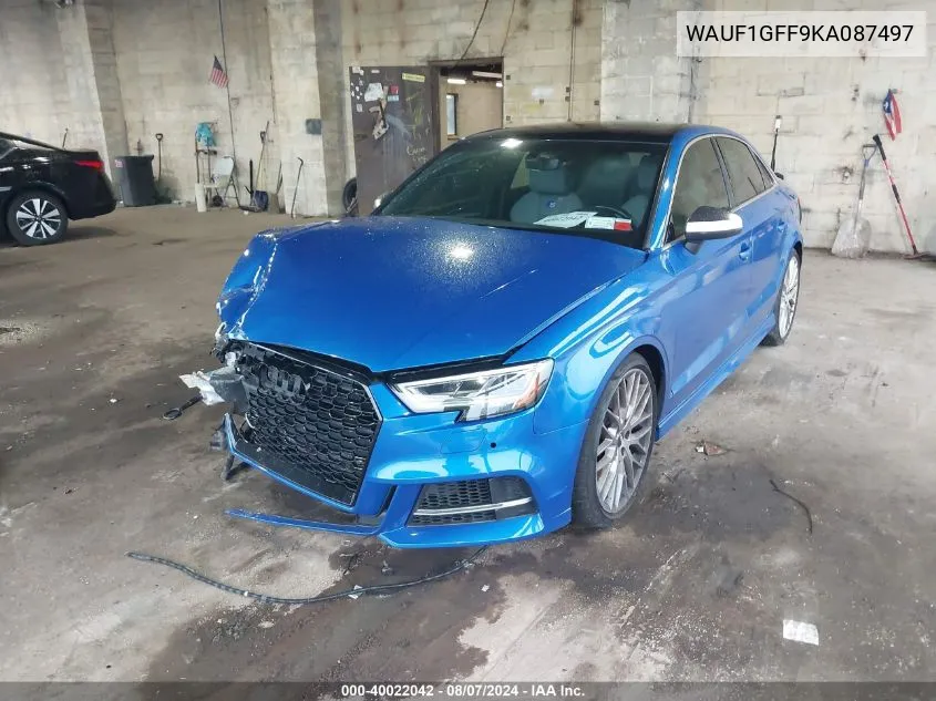 WAUF1GFF9KA087497 2019 Audi S3 2.0T Premium Plus