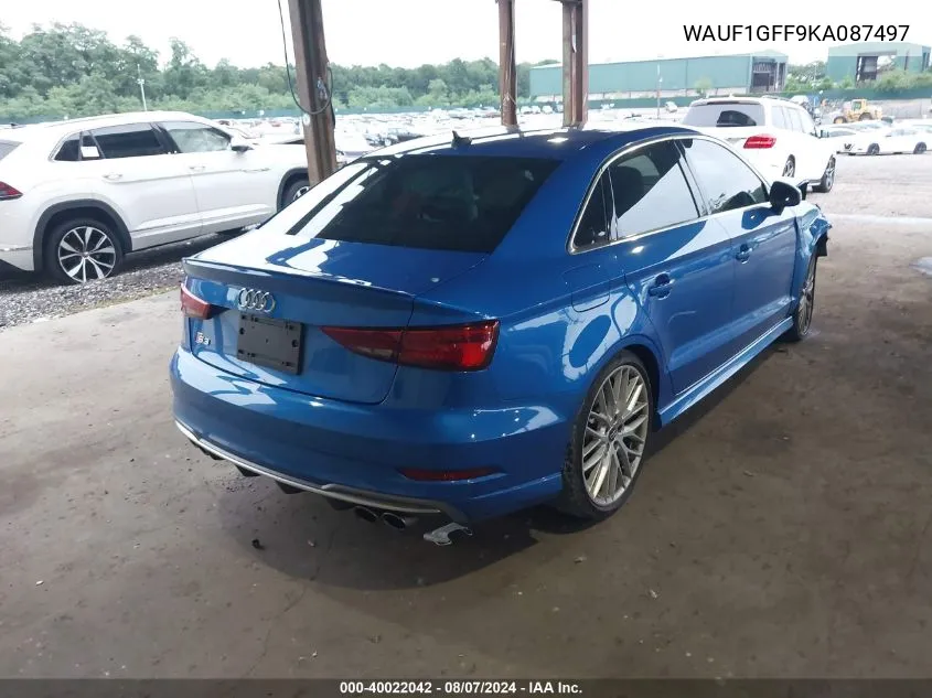 WAUF1GFF9KA087497 2019 Audi S3 2.0T Premium Plus