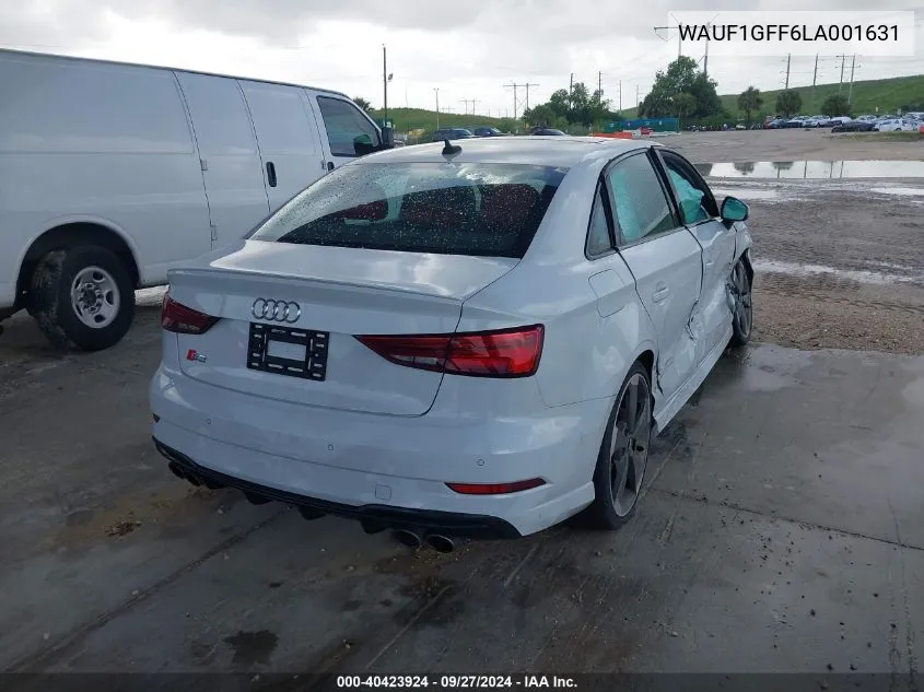 WAUF1GFF6LA001631 2020 Audi S3 Sedan