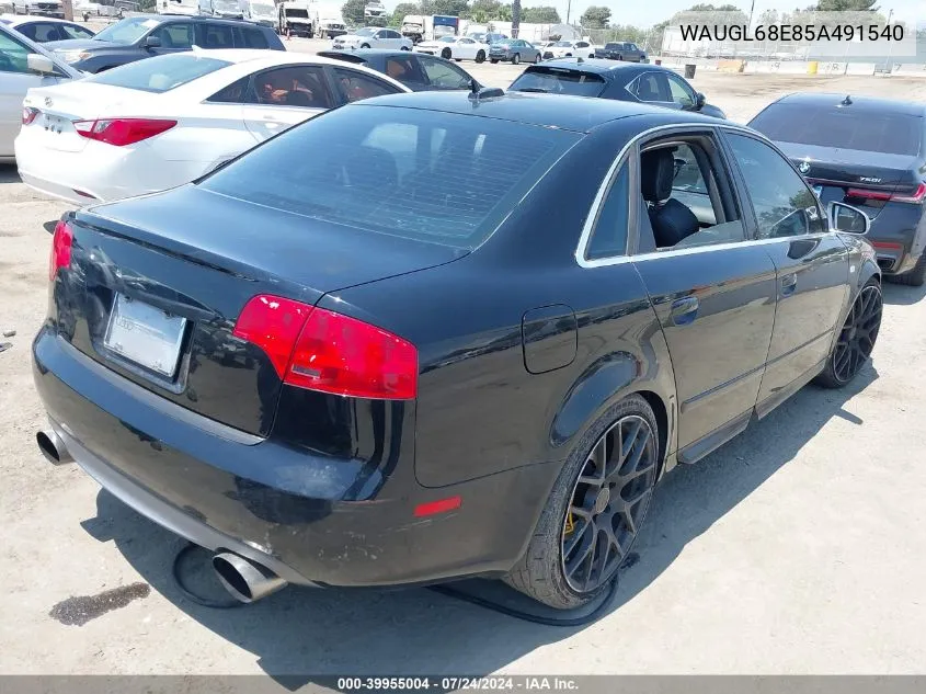 WAUGL68E85A491540 2005 Audi S4 4.2