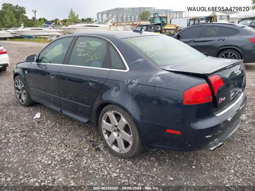 WAUGL68E95A479820 2005 Audi New S4 Quattro