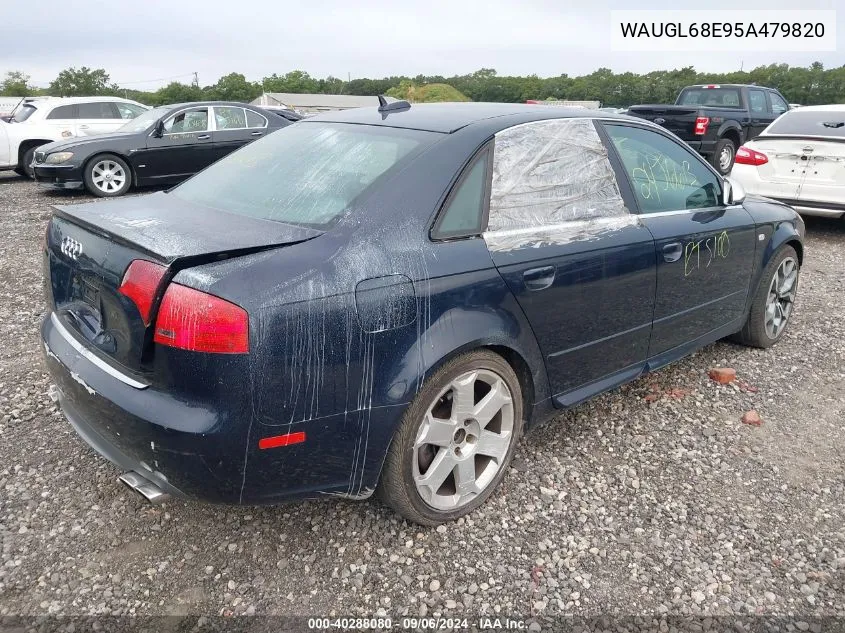 WAUGL68E95A479820 2005 Audi New S4 Quattro