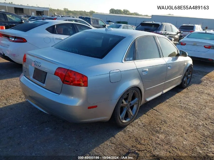 2005 Audi S4 4.2 VIN: WAUGL68E55A489163 Lot: 40500198