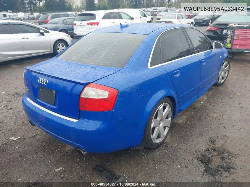 WAUPL68E95A033442 2005 Audi S4 4.2