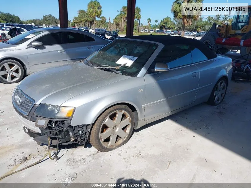 2005 Audi S4 Base (A6) VIN: WUARL48H25K901885 Lot: 40614444