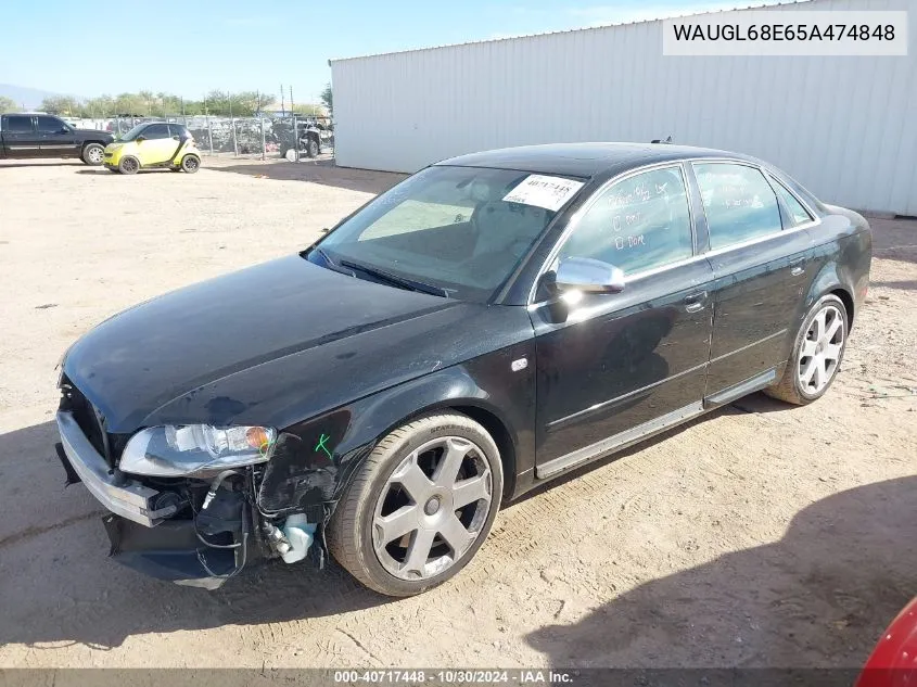 WAUGL68E65A474848 2005 Audi S4 4.2