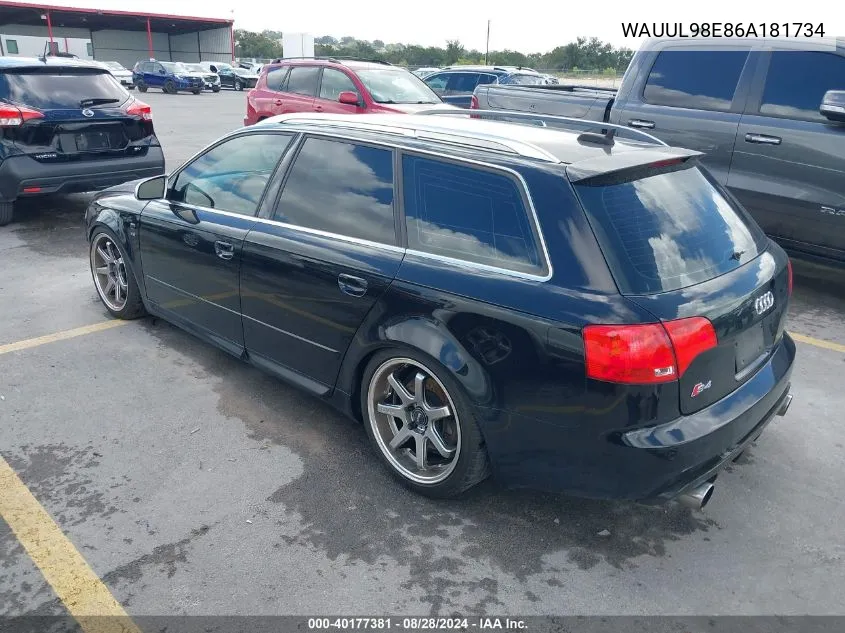 WAUUL98E86A181734 2006 Audi S4 4.2 Avant