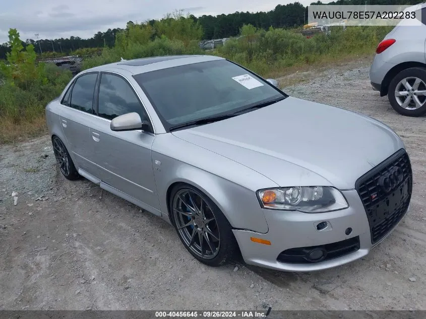 WAUGL78E57A202283 2007 Audi S4 4.2