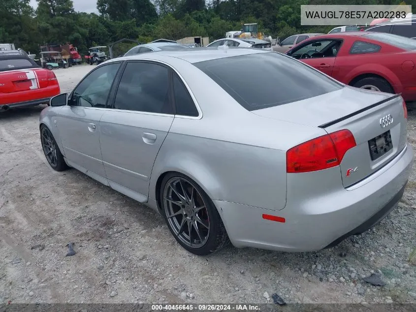 WAUGL78E57A202283 2007 Audi S4 4.2