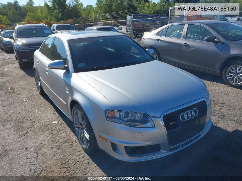 WAUGL78E48A158150 2008 Audi S4 4.2