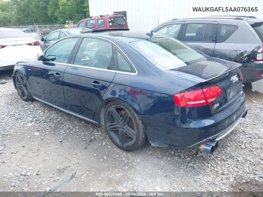 WAUKGAFL5AA076365 2010 Audi S4 3.0 Premium Plus