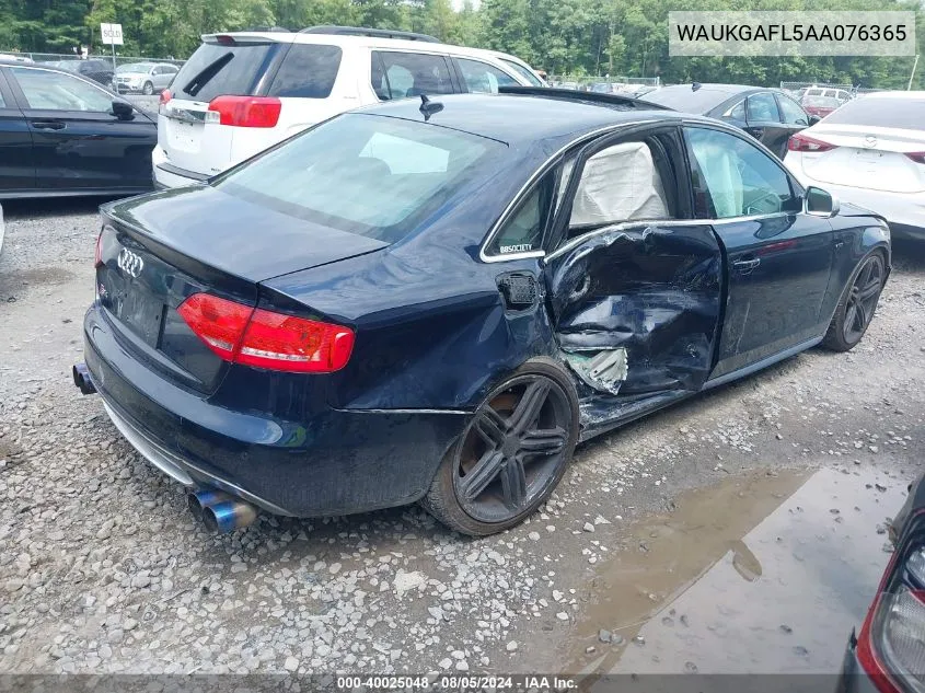 WAUKGAFL5AA076365 2010 Audi S4 3.0 Premium Plus